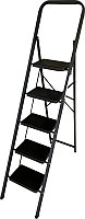 Лестница-стремянка Алюмет МК 805С (30*20, 5-х ступ., сталь, антискольз. накладки, широкая ступень)