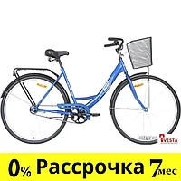 Велосипед Aist 28-245 с корзиной (синий, 2019)