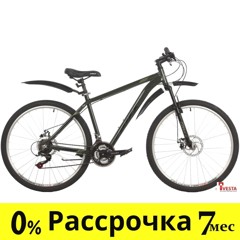 Велосипед Foxx Atlantic D 27.5 р.18 2022 (зелёный) - фото 1 - id-p207940843
