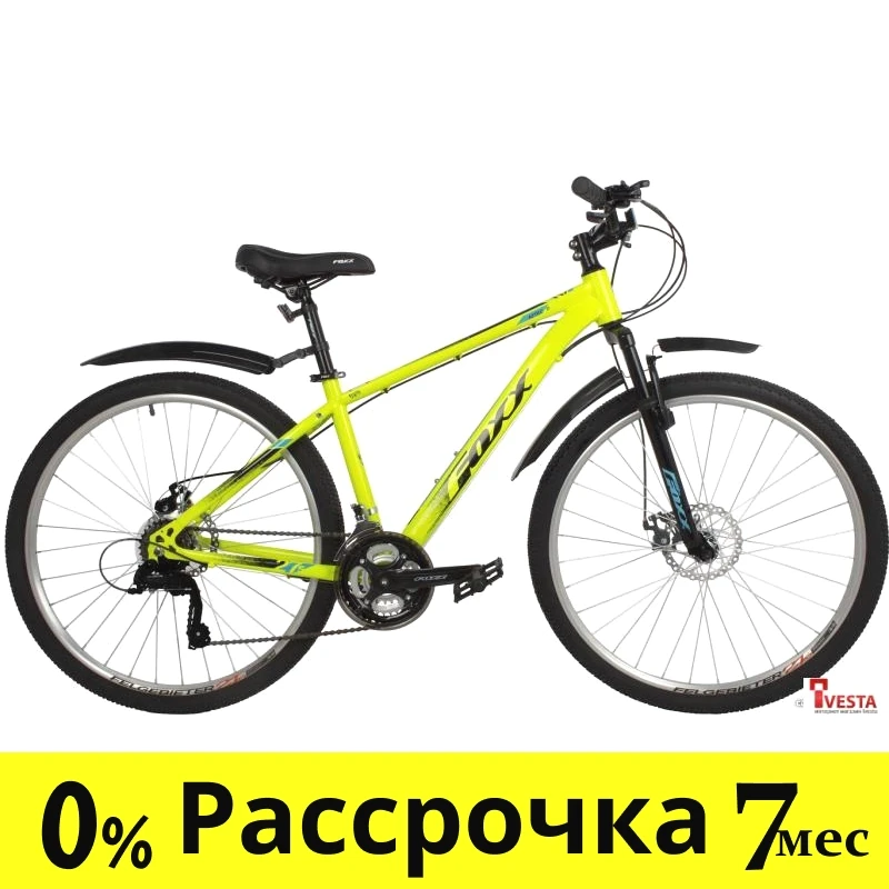 Велосипед Foxx Aztec D 27.5 р.20 2022 (зелёный) - фото 1 - id-p224460061