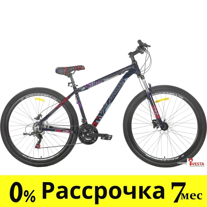 Велосипед Krakken Salazar р.20 2023 (черный/красный) - фото 1 - id-p224491877