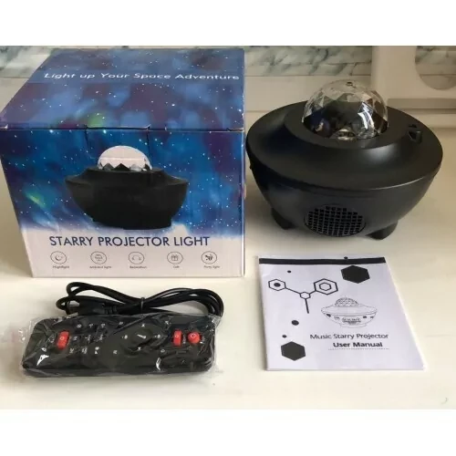 USB Светильник проектор звёздного неба с динамиком Starry Projector Light (черный) - фото 8 - id-p169002815