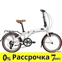 Велосипед Novatrack Town alloy 8 V 2024 (серебристый)