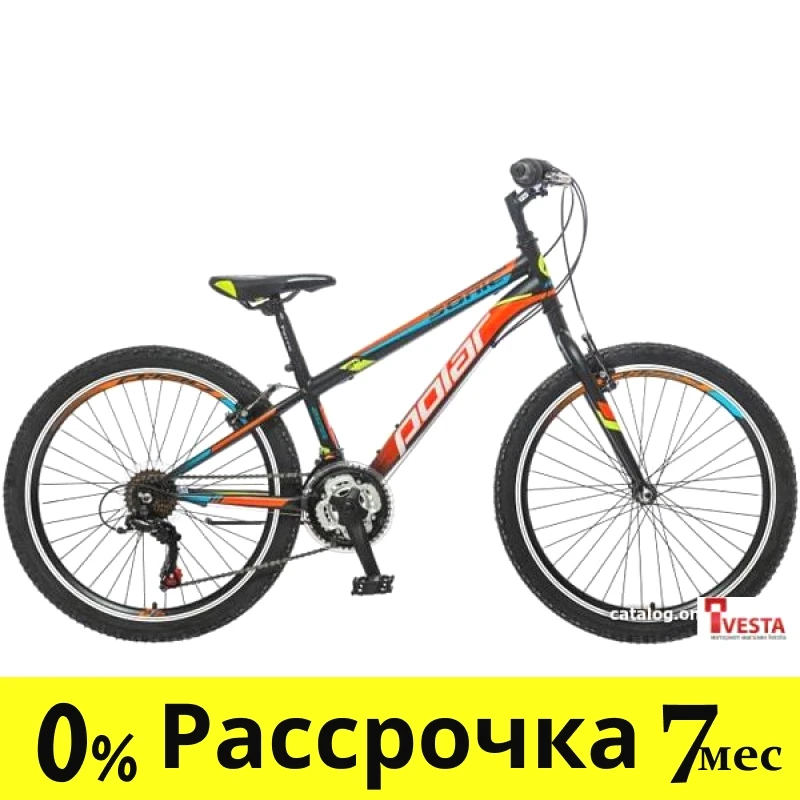Велосипед Polar Sonic 24 (черный/оранжевый) - фото 1 - id-p219508638