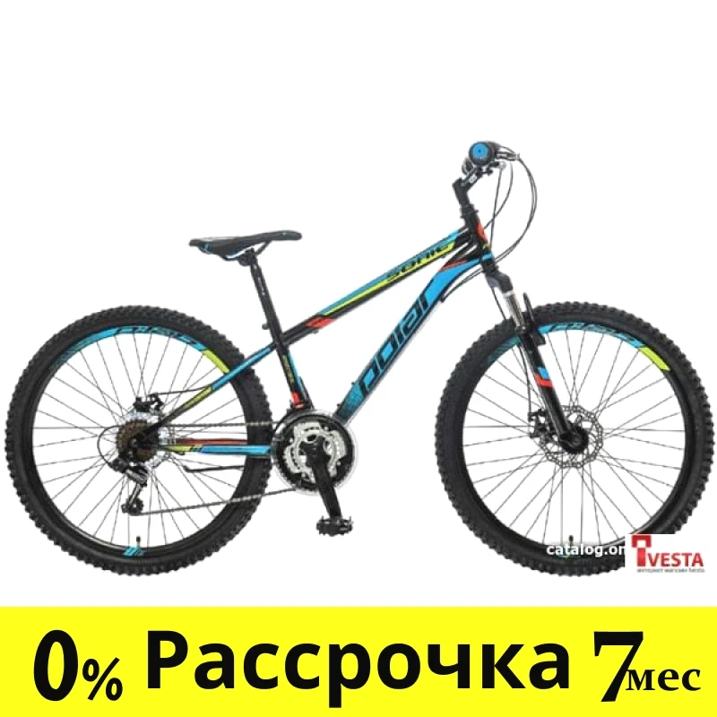 Велосипед Polar SONIC FS DISK 26 (черный-синий-зеленый) - фото 1 - id-p219508639