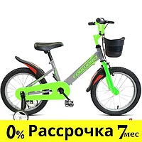 Детские велосипеды Forward Nitro 18 2021 (серый/салатовый)
