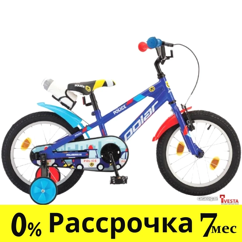 Детские велосипеды Polar Junior 14 2021 (полиция) - фото 1 - id-p219508654