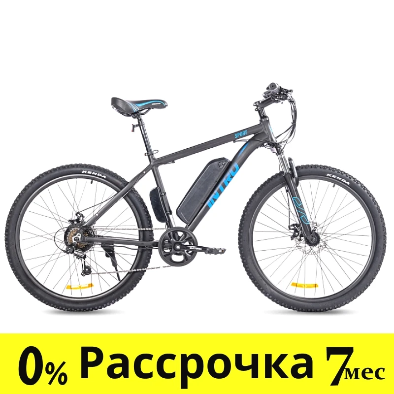 Электровелосипед INTRO Sport (черно/синий) - фото 1 - id-p224222040
