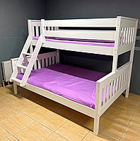 Двухъярусная кровать "Малм-Люкс" (90*200 / 140х200 см) Массив сосны