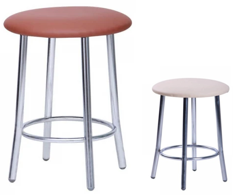 Табурет SITUP TEDDY chrome разные цвета 36 см