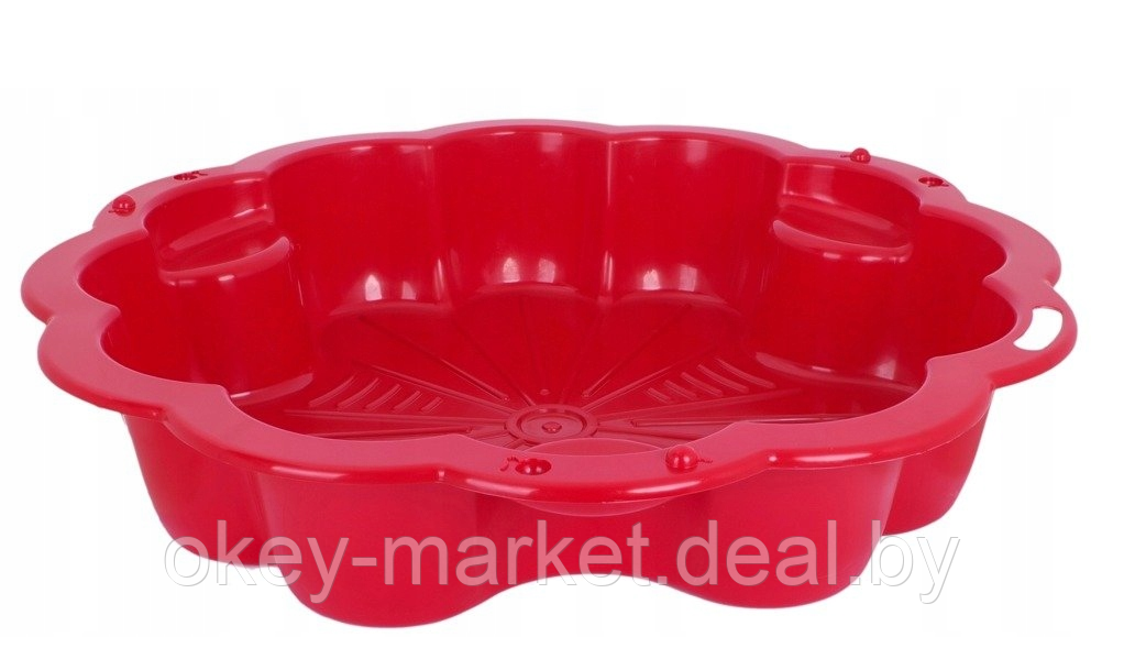 Детская песочница - бассейн с крышкой XXL 3Toysm , цвет красный - фото 6 - id-p62891526