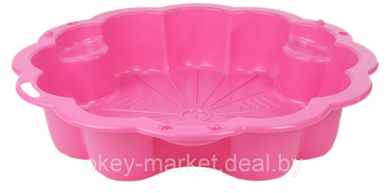 Детская песочница - бассейн с крышкой XXL 3Toysm , цвет розовый - фото 4 - id-p62891542