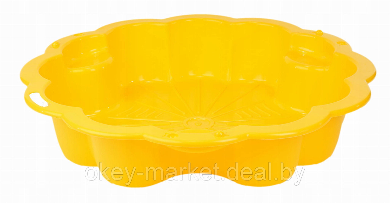 Детская песочница - бассейн с крышкой XXL 3Toysm , цвет желтый - фото 7 - id-p127029559