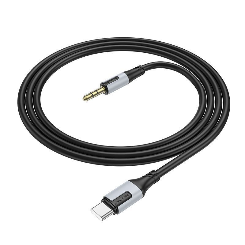 Акустический кабель Type-C - 3.5мм 1м Borofone BL19 черный - фото 4 - id-p225767954