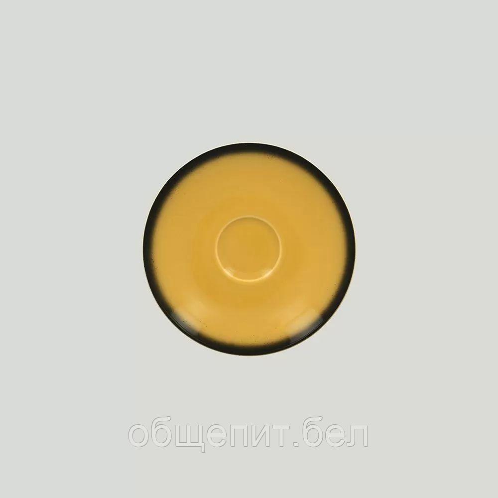 Блюдце RAK Porcelain LEA Yellow 17 см, для чашки 81223409 (желтый цвет) - фото 1 - id-p227334054