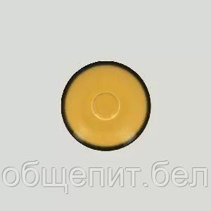 Блюдце RAK Porcelain LEA Yellow 17 см, для чашки 81223409 (желтый цвет) - фото 2 - id-p227334054