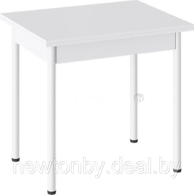 Кухонный стол Трия Родос Тип 2 с опорой d40 (белый муар/белый) - фото 1 - id-p227334998