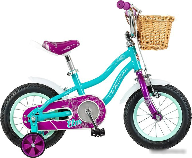 Детский велосипед Schwinn Elm 12 2022 S0261RUB (фиолетовый/голубой) - фото 1 - id-p227336472