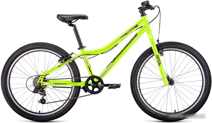 Велосипед Forward Titan 24 1.0 2022 (ярко-зеленый/темно-серый) - фото 1 - id-p227336376
