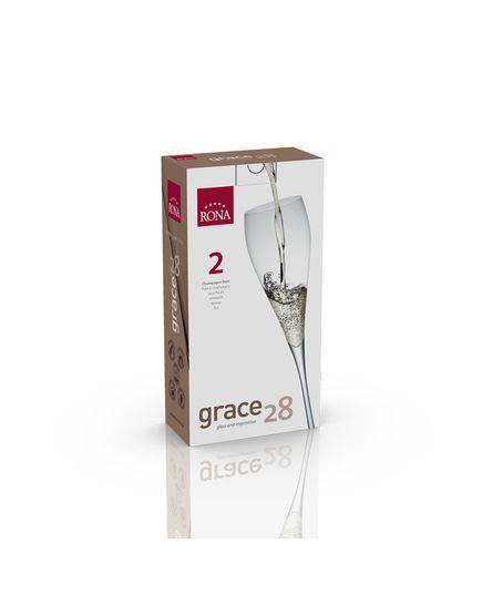 Набор из 2-х бокалов для шампанского Grace, 280 мл, Rona - фото 3 - id-p227338936