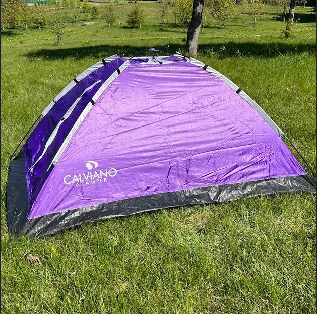 Палатка туристическая Сalviano ACAMPER Domepack 2 (фиолетовая) - фото 8 - id-p226328076
