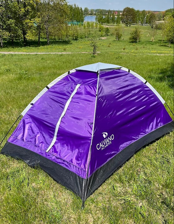 Палатка Сalviano ACAMPER DOMEPACK 4 (фиолетовый) - фото 2 - id-p226328078
