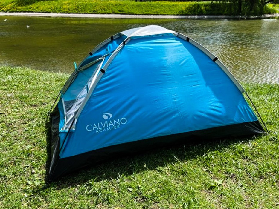 Палатка Сalviano ACAMPER DOMEPACK 4 (синяя) - фото 4 - id-p226328079