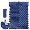 Туристический матрас двухместный SLEEPING PAD 120х200х8см со встроенным насосом и подушкой, фото 2