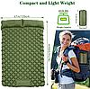 Туристический матрас двухместный SLEEPING PAD 120х200х8см со встроенным насосом и подушкой, фото 6