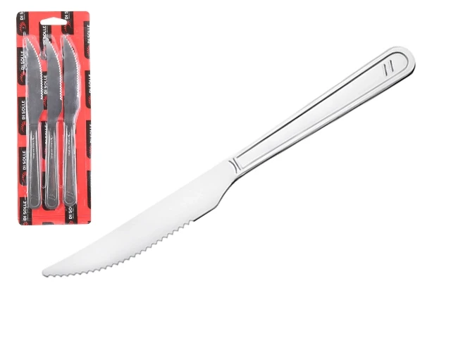 Набор ножей для стейка, 3шт., серия CLEAN, DI SOLLE (Длина: 207 мм, длина лезвия: 95 мм, толщина: 2 мм.) - фото 1 - id-p197436107