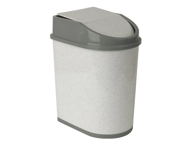 Контейнер для мусора 5л (мраморный) IDEA - фото 1 - id-p197438593