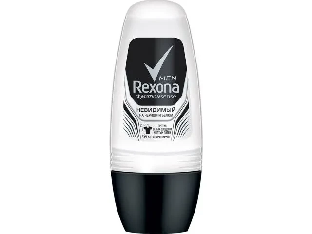 Антиперспирант для тела шариковый Невидимый на черном и белом 50 мл Rexona - фото 1 - id-p199393203