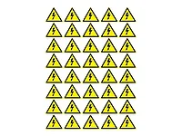 Наклейка знак электробезопасности 50х50х50 мм (упак. 50 шт.) REXA (REXANT)