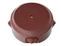 Коробка монтажная КМ-447 коричневая, Ретро, BYLECTRICA (124,5х124,5х45)