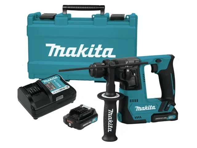 Аккум. перфоратор MAKITA HR 140 DWYE1 в кейсе + аксессуары (10.8 В, 2 акк., 1.5 А/ч Li-Ion, 1.0 Дж, вес 1.9 - фото 1 - id-p199388249