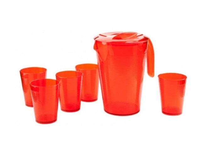 Набор для напитков "Fresh", апельсин, BEROSSI (Изделие из пластмассы. Литраж 1.8 литра и 0.25 литра) - фото 1 - id-p197455900