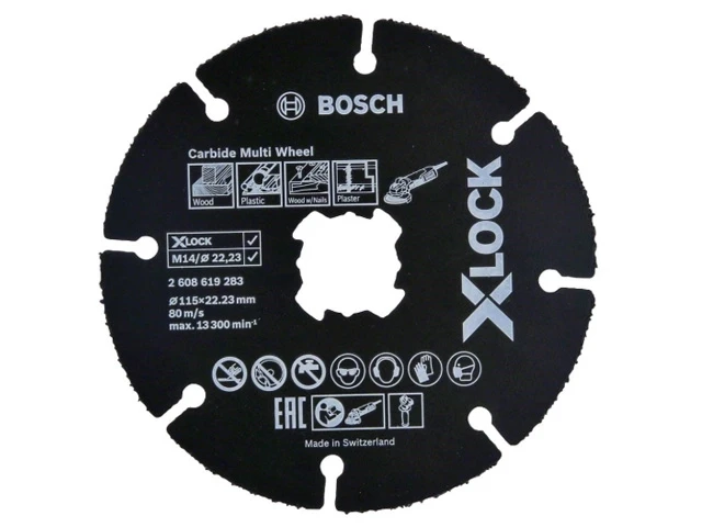 Круг отрезной 115х1.0x22.2 мм для дерева X-LOCK Carbide Multi Wheel BOSCH (подходит для всех типов УШМ) - фото 1 - id-p197455538