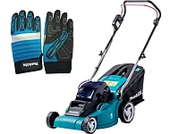 Газонокосилка аккумуляторная MAKITA DLM 380 PM2 + АКЦИЯ (перчатки) (18.0 В, 2 акк., 4.0 А/ч, Li-Ion, шир. 380