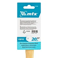 Кисть плоская "Евро" 3/4", искусственная щетина, деревянная ручка MTX