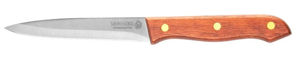 Нож LEGIONER GERMANICA универсальный, тип Solo с деревянной ручкой, нерж лезвие 120мм - фото 1 - id-p205297474