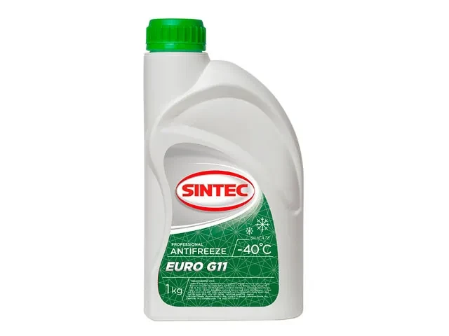 Антифриз Sintec-40 G11 Euro (зеленый) 1кг - фото 1 - id-p199388563