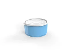 Контейнер круглый Lana, 1,6 л, голубая лагуна, BEROSSI (Изделие из пластмассы. Литраж 1.6 л  . Размер 195 х