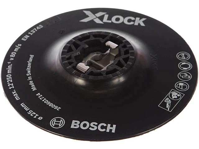 Опорная тарелка 125мм X-LOCK для фибр. листов мягкая BOSCH - фото 1 - id-p197455586