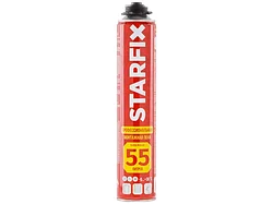Пена монтажная профессиональная всесезонная STARFIX Gunfoam (750мл) (Выход пены до 55 литров)