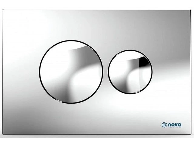 Кнопка для инсталляции круглая (хром), NOVA - фото 1 - id-p197475029