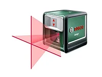 Нивелир лазерный BOSCH QUIGO с держателем в мет. кор. (проекция: крест, до 10 м, +/- 6 мм, резьба 1/4")