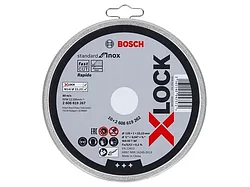 Круг отрезной 125х1.0x22.2 мм для нерж. стали X-LOCK Standard BOSCH (10 шт.) ( прямой)