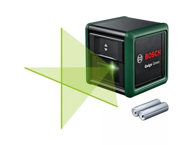 Нивелир лазерный BOSCH Quigo Green в кор. (проекция: крест, до 12 м, +/- 0.60 мм/м, резьба 1/4") - фото 1 - id-p203777711