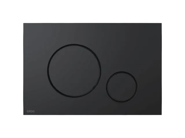 Кнопка управления для систем инсталляций (черная), Alcaplast - фото 1 - id-p199809206