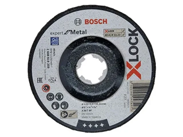 Круг обдирочный 125х6x22.2 мм для металла X-LOCK Expert for Metal BOSCH (подходит для всех типов УШМ) - фото 1 - id-p199399960